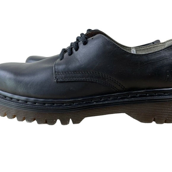 Mens ANSA | Black Leather Oxfords | LAM401ABK Size: 6.5 - Picture 5 of 10